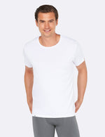 Men's Crew Neck T-Shirt - Hvid - Front | Boody Basic