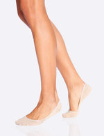 Women's Low Hidden Socks - Nude - Side | Boody Basic