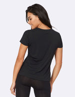 Women's Crew Neck T-Shirt - Sort - Bagside | Boody Basic